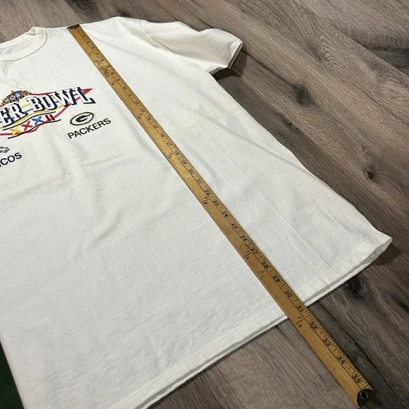 vintage 1998 Super Bowl XXXII Embroidered Tshirt Logo 7 - Picture 5 of 7